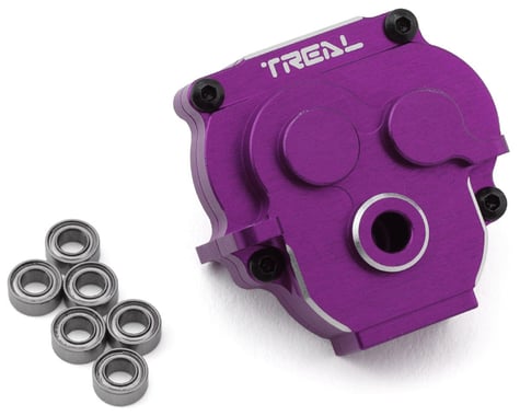 Treal Hobby TRX-4M Aluminum Transmission Gearbox Housing (Purple)