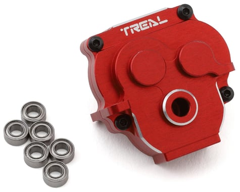 Treal Hobby TRX-4M Aluminum Transmission Gearbox Housing (Red)