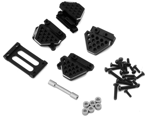 Treal Hobby Aluminum Shock Mounts Set for Traxxas TRX-4M (Black)