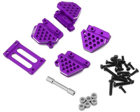 Treal Hobby Aluminum Shock Mounts Set for Traxxas TRX-4M (Purple)