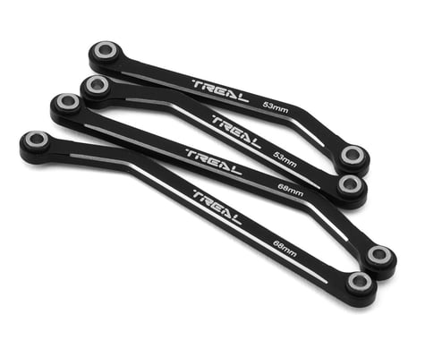 Treal Hobby TRX-4M Aluminum High Clearance Lower Suspension Links (Black) (4)