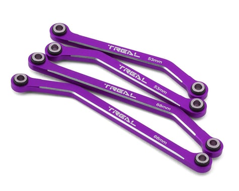 Treal Hobby TRX-4M Aluminum High Clearance Lower Suspension Links (Purple) (4)
