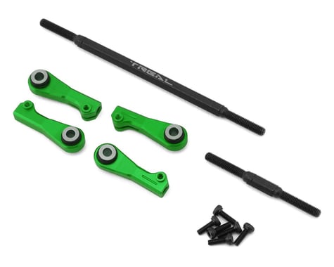 Treal Hobby Axial UTB18 Adjustable Steering Link Tie Rod Set (Green)