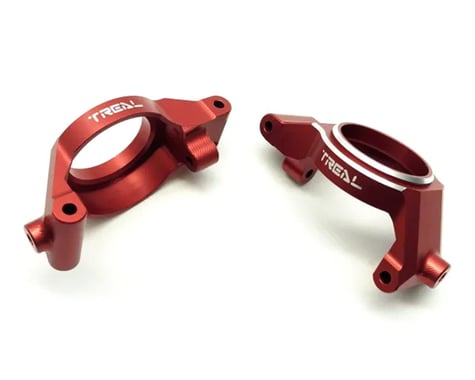 Treal Hobby 7075 Aluminum Front C-Hubs for Traxxas® X-Maxx® (Red) (2)