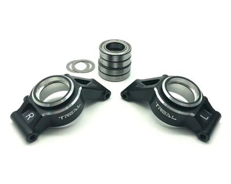 Treal Hobby 7075 Aluminum Rear Hub Set for Traxxas® X-Maxx® (Black) (2)