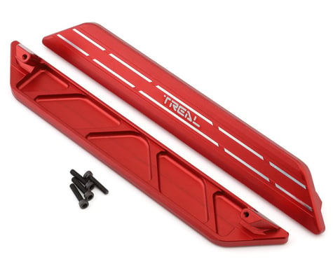 Treal Hobby XRT Aluminum Side Rail Step Plates (Red) (2)