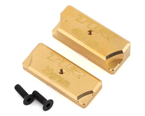 Team Losi Racing 8IGHT-X Brass Ballast Chassis Weight Set (20g & 40g)