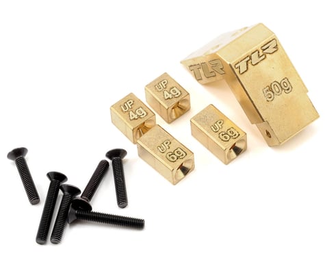 Team Losi Racing Brass Weight System (Mid Motor) (TLR 22)