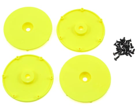 Team Losi Racing Wheel Disk w/Screws (4) (Yellow)