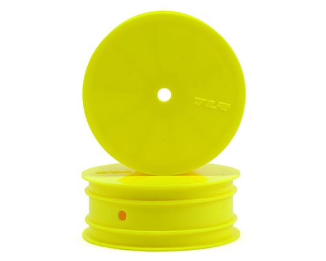 Team Losi Racing 12mm Hex Front 1/10 Buggy Wheels (2) (22 3.0) (Yellow)