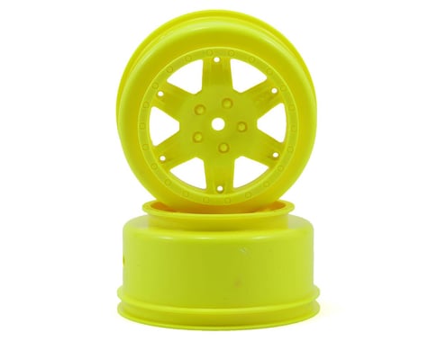 Team Losi Racing 12mm Hex Short Course Wheels (Yellow) (2) (22SCT/TEN-SCTE)