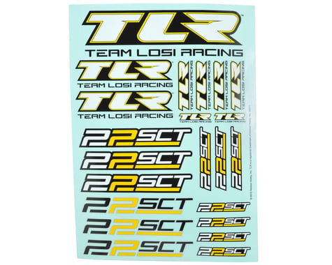 Team Losi Racing 22SCT Sticker Sheet
