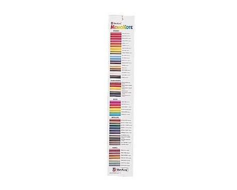 Top Flite MonoKote Color Chart