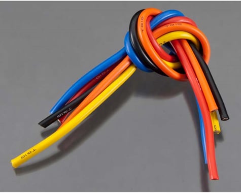 TQ Wire 10 Gauge Wire 1' BL 5-Wire Kit Blck/Red/Blu/Ylw/Or