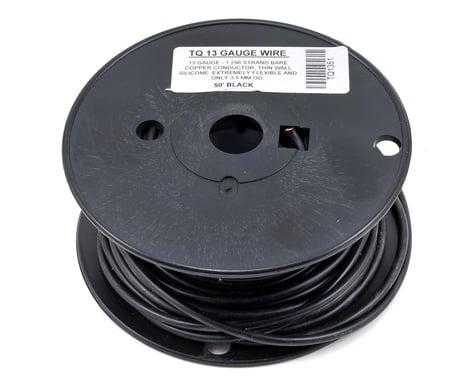 SCRATCH & DENT: TQ Wire 13awg Silicone Wire (Black) (50')