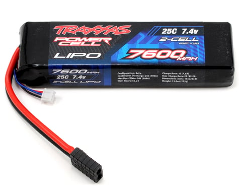 Traxxas 2S "Power Cell" 25C Li-Poly Battery w/Traxxas Connector (7.4V/7600mAh)