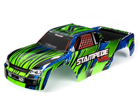 Traxxas Stampede® VXL 1/10 2WD Pre-Painted Monster Truck Body (Green/Blue)