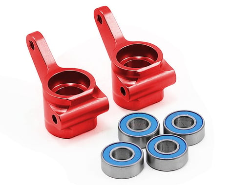 Traxxas Aluminum Steering Blocks w/Ball Bearings (Red) (2)