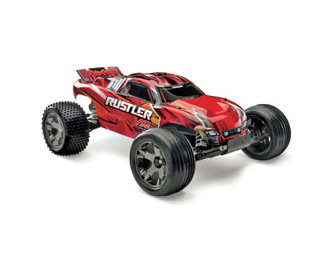 Traxxas 37076-3 Rustler VXL 1/10 Scale Brushless 2WD Stadium Truck with TQi 2.4GHz Radio, Red