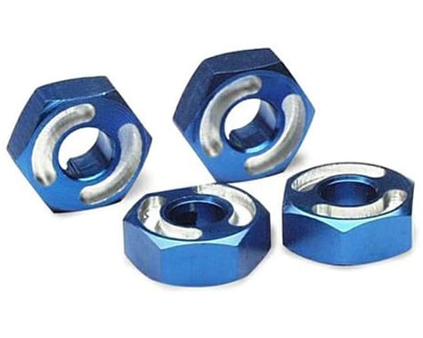 Traxxas Aluminum Hex Wheel Hubs w/2.5x12mm Axle Pins (Blue) (2)