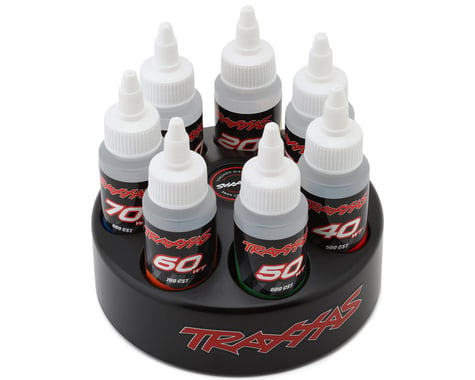 Traxxas Spinning Carousel Rack w/Oils (20wt/30wt/40wt/50wt/60wt/70wt/80wt)