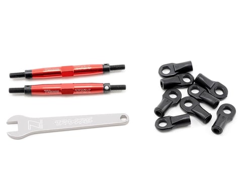 Traxxas Front/Rear Aluminum Toe Links (Red)
