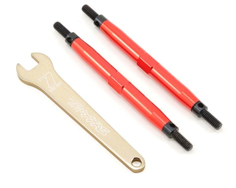 Traxxas 88mm Aluminum Front/Rear Toe Link Set (Red) (2) (Slayer Pro)