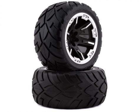 Traxxas Anaconda 2.8" Pre-Mounted Tires w/RXT Wheels (2) (Black Chrome)