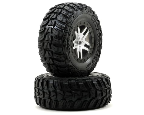 Traxxas Kumho Venture MT Rear Tires (2) (Satin Chrome) (S1)