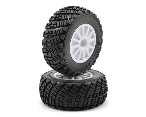 Traxxas Rally Tire w/Rally Wheel (2) (White) (S1)