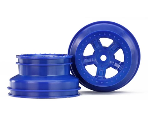 Traxxas Wheels, Sct Blue, Beadlock Style, Dual Profile (2)