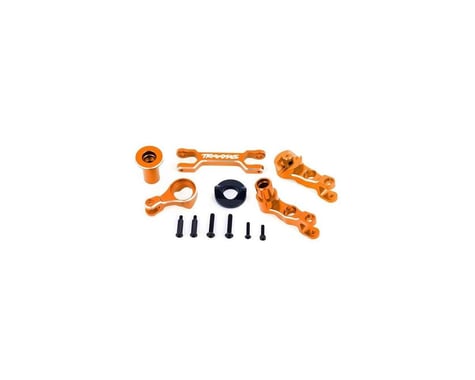 Traxxas X-Maxx® Aluminum Steering Bellcrank Set (Orange)