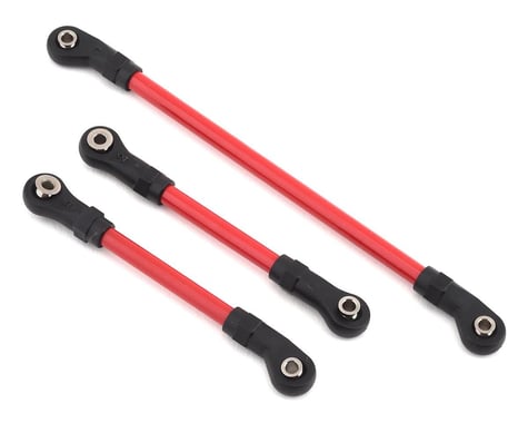 Traxxas TRX-4 Long Arm Lift Kit Steering Link Set (Red)