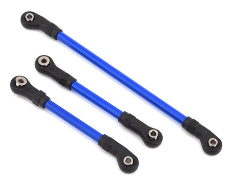 Traxxas TRX-4 Long Arm Lift Kit Steering Link Set (Blue)