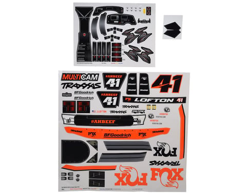 Traxxas Unlimited Desert Racer Fox Edition Decals