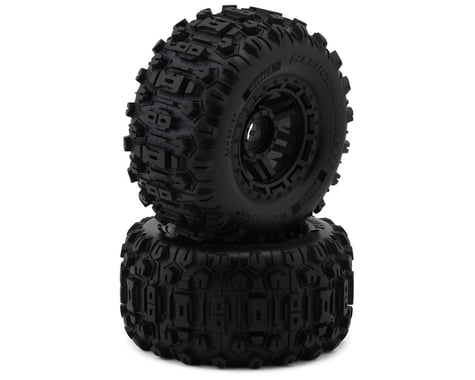 Traxxas Maxx Belted Sledgehammer 2.9" Pre-Mounted Tires (2) (Black)