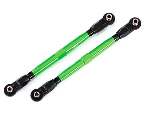 Traxxas WideMaxx Aluminum Toe Link Tubes (Green) (2)
