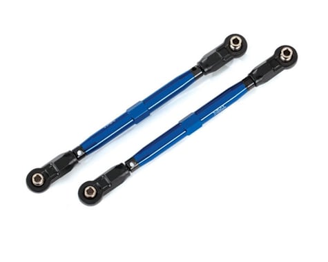 Traxxas WideMaxx Aluminum Toe Link Tubes (Blue) (2)