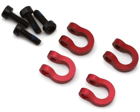 Traxxas TRX-4M Aluminum Bumpers D-Rings (Red)