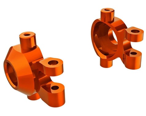 Traxxas TRX-4M Aluminum Steering Blocks (Orange) (2)