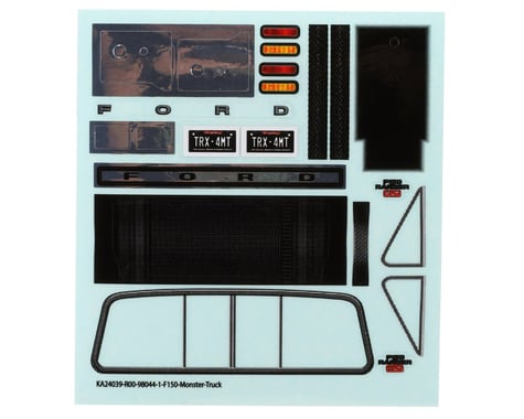 Traxxas TRX-4MT 1979 Ford F-150® Decal Sheet