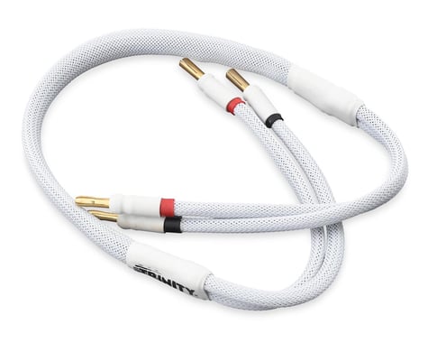 Trinity 1S Pro Charge Cables w/5mm Bullet Connector (White)