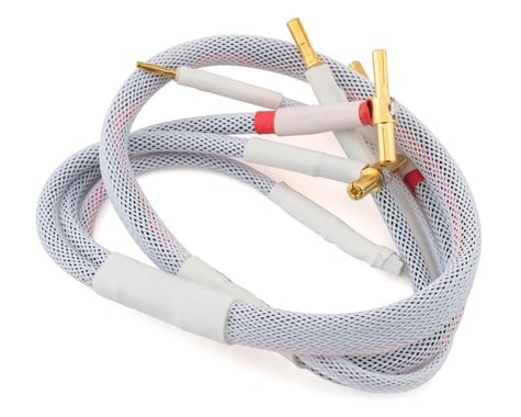 Trinity 2S Pro Charge Cables w/4mm & 5mm Bullet Connector (White)