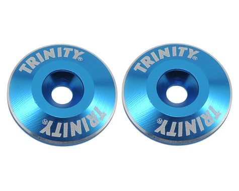 Trinity 1/10th Wing Mount Washers (Blue) (2)