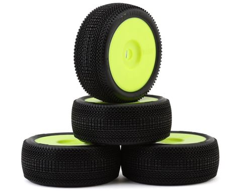 TZO Tires 501 1/8 Buggy Pre-Glued Tire Set (Yellow) (4) (Soft)