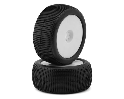 TZO Tires 402 1/8 Truggy Non-Glued Tire Set (White) (2) (Ultra Clay)