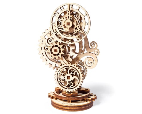 UGears Steampunk Clock 2.0 Mechanical Wooden 3D Model