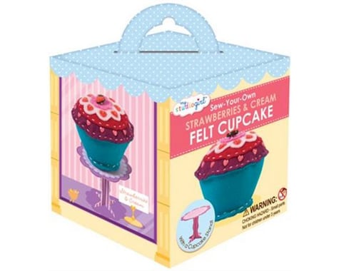 University Games Corp  My Studio Felt Cupcake Sewing Kit - Strawberries & Cream