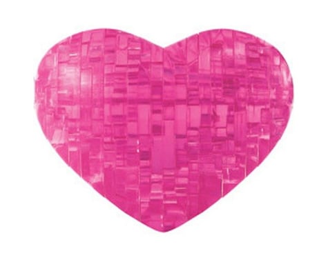 University Games Corp Bepuzzled 30937 3D Crystal Puzzle - Pink Heart