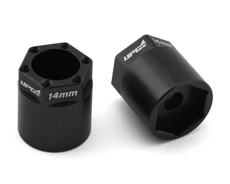 UpGrade RC Aluminum 14mm Hex Adapters for UpGrade RC 2.8" Tires (Black) (2)